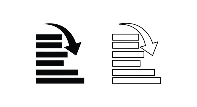 Mastering Data Visualization: Hierarchy Infographics & Flow Charts Vector