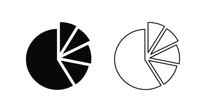 Data Visualization: Pie Charts Comparison Insights Vector