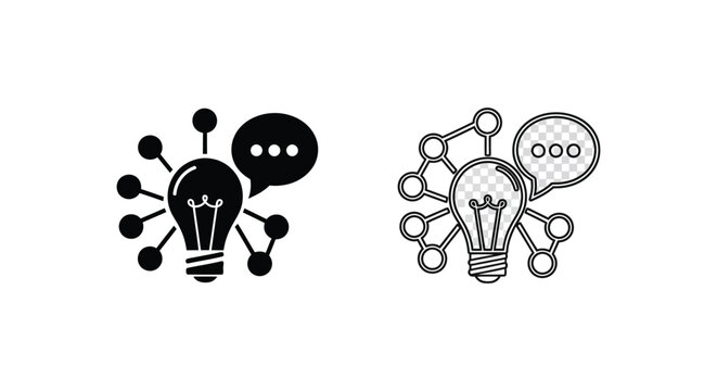 Innovative Ideas & Creative Brainstorming Solutions Vector