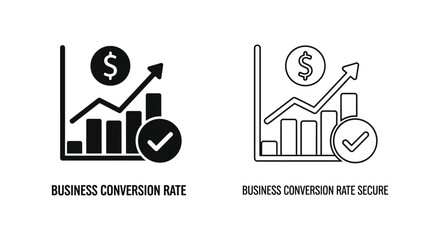 Fototapeta premium Boost Business Conversion Rates: Key Strategies Vector