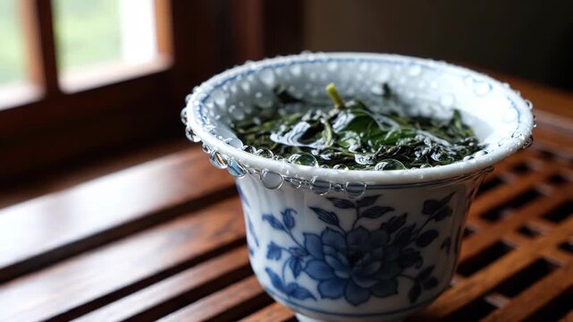 Traditional Chinese Tea Ceremony Preparation.