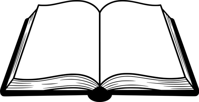 Open book cartoon icon
