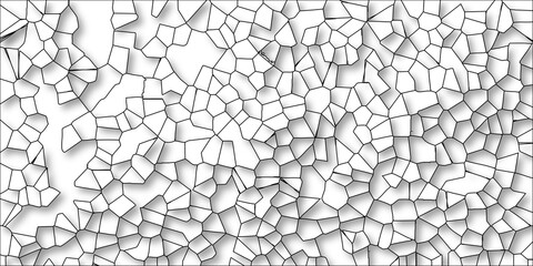Obraz premium Abstract geometric pattern with irregular polygonal shapes and subtle drop shadows creating a textured cellular background