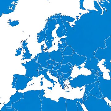 A detailed map highlighting the alpine regions of central europe