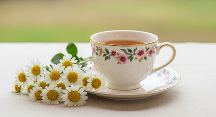 Fototapeta premium Elegant Tea Time Concept