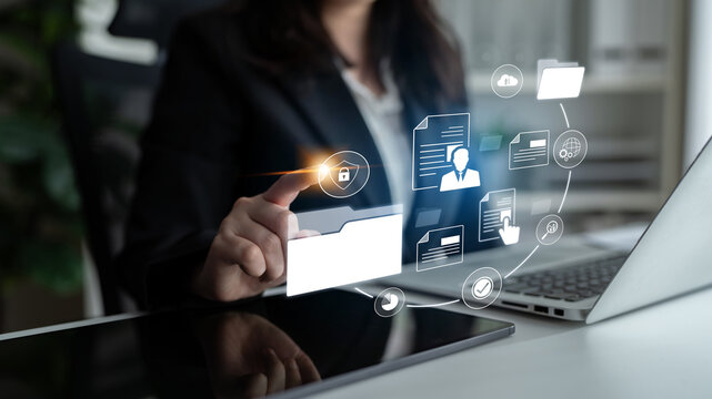 Document management system for secure file storage, organized access, and efficient digital workflow including verification, upload, analytics, and approval process Latch