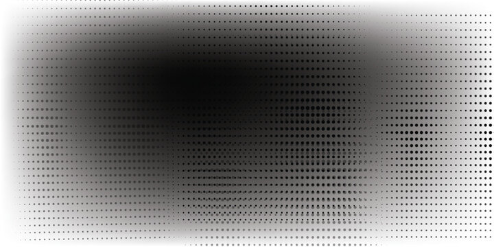 Basic halftone dots effect in black and white color. Halftone effect. Dot halftone. Black white halftone.Background with monochrome dotted texture. Polka dot pattern template