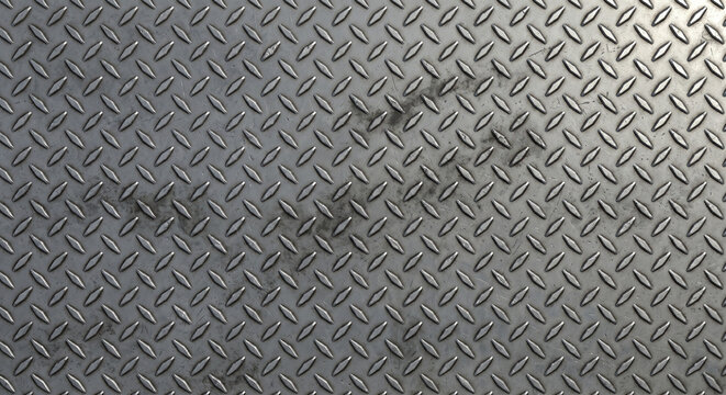 Industrial steel diamond plate texture
