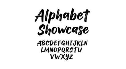 Alphabet letters in black font. © Dhiyak Boneto