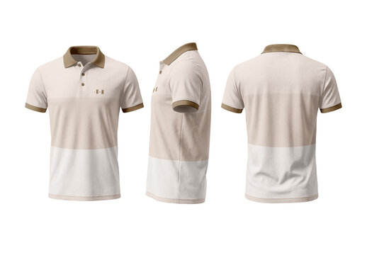Polo T Shirt Mockup Triple View