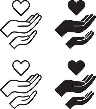 Helping Hands Charity Concept Graphic, helping hands charity concept graphic icon, helping hands charity concept graphic vector, social help, donation support, nonprofit care, community design