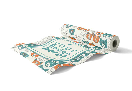 Wrapping Paper Mockup