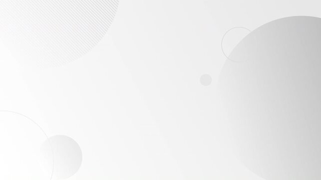Abstract Minimal White Circle Geometric Motion Background Loop