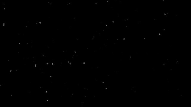 Abstract dust particles floating slowly and swirling against dark background cinematic subtle motion overlay