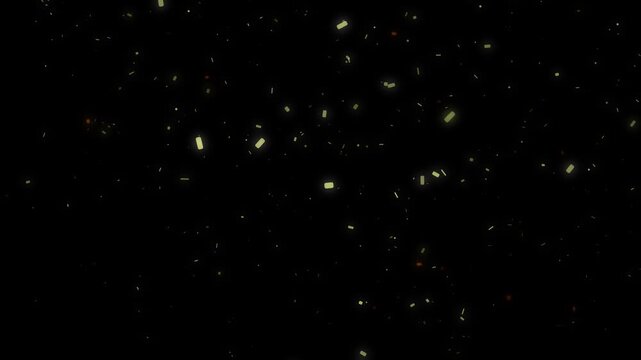 Ethereal glowing particles rising slowly on a dark background creating a magical ambient light movement