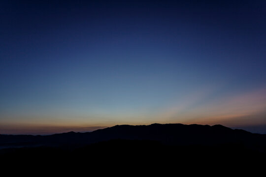 The sky glows beautifully during the evening with warm tones
