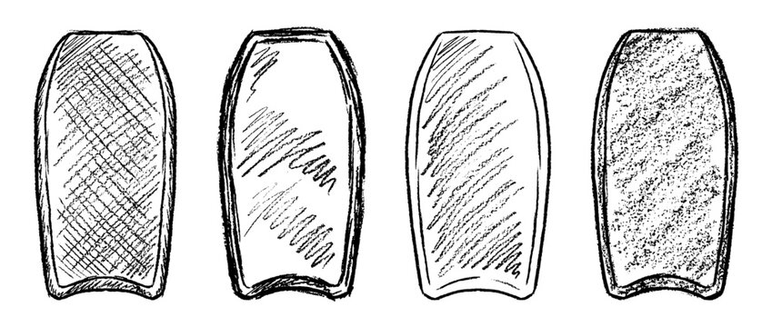 boogie board , chalk texture vector set