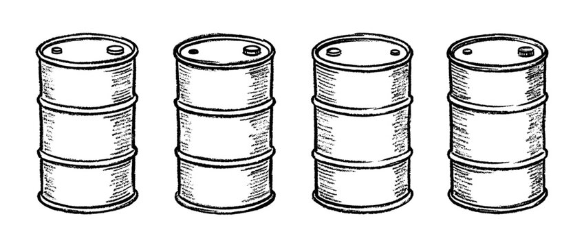 oil drum , chalk texture vector set