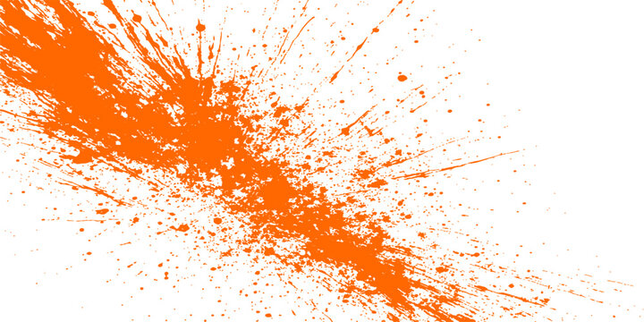 Abstract orange fire flames background featuring a grunge watercolor paint splash with yellow ink splatters and brush texture vector illustration for an artistic wallpaper design