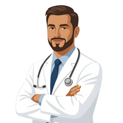 Fototapeta premium doctor with stethoscope