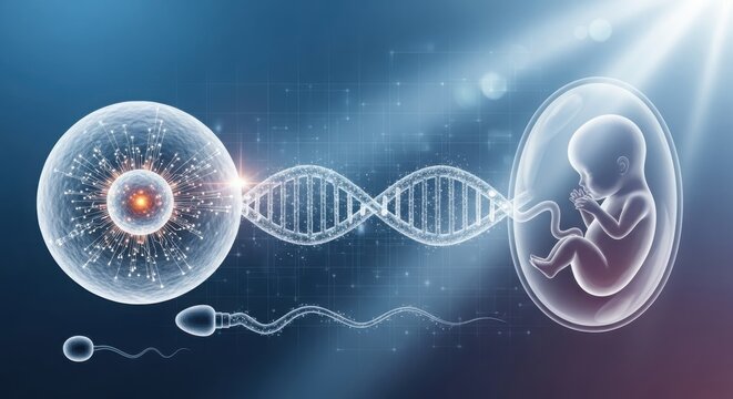 Fertilization leading to embryonic development