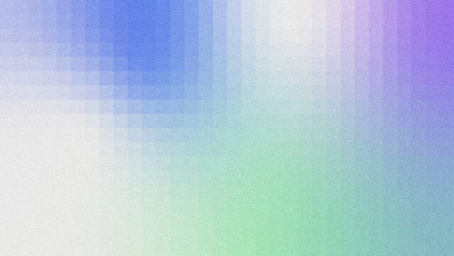 grainy abstract gradient background with blue, purple, and mint green hues. Features subtle grid texture and noisy texture.
