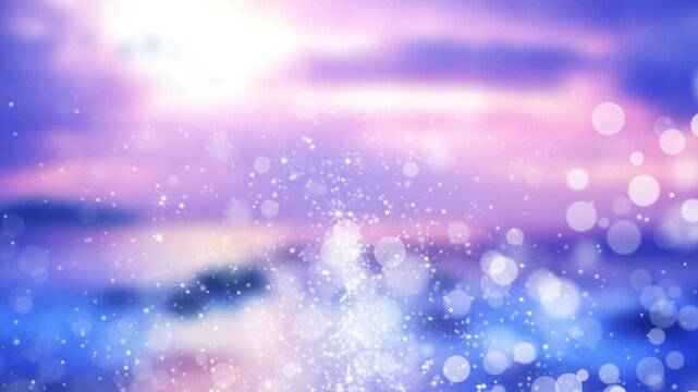 Dreamy and aesthetic particle light effect background video