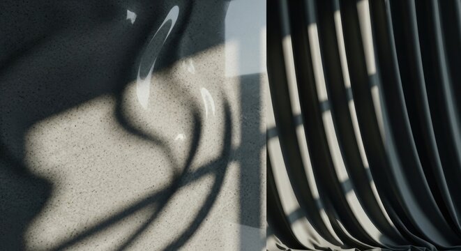 Textured Surface with Flowing Light and Shadow Patterns