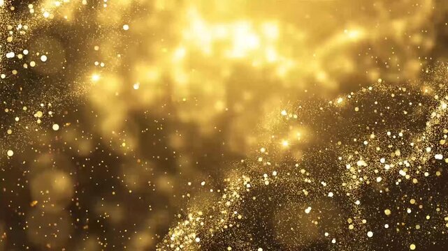 Dreamy and aesthetic particle light effect background video