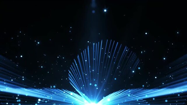 Dreamy and aesthetic particle light effect background video