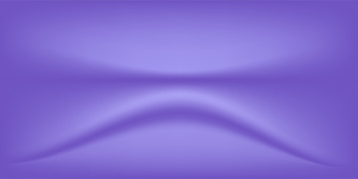 Abstract gradient podium background. Violet, purple and lilac empty 3d studio backdrop. Clean scene for product presentation mockup template. Vector illustration