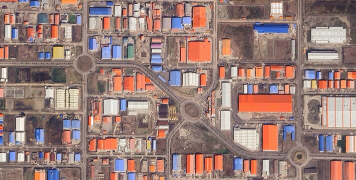 Rasht City Urban Landscape and Gilan Province Aerial Satellite View, Iran