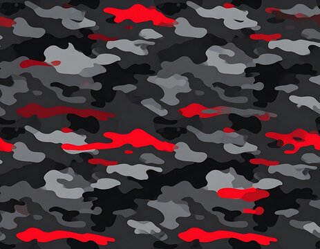 Red/gray camo pattern