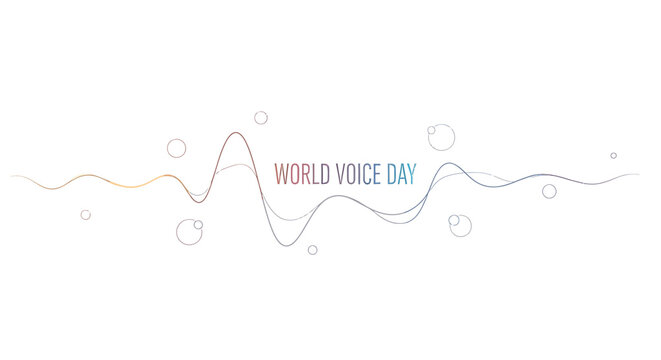 World Voice Day Awareness Campaign Logo.