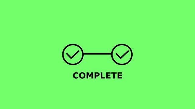 Green Screen Checkmarks Concept for Production and Projects comp animation.