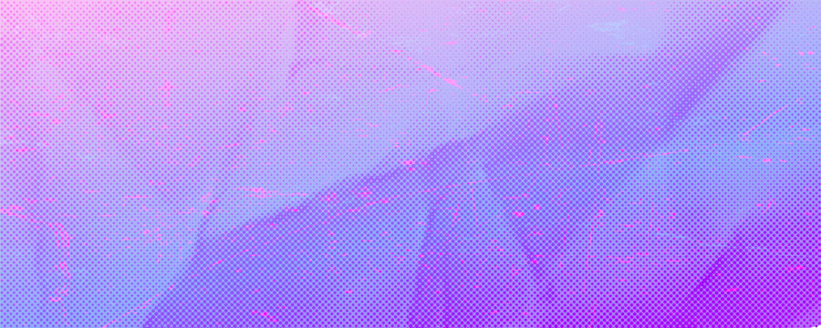 Risograph halftone paper texture with neon gradient in purple, blue and pink tones. Analog print grain with dotted transitions. Abstract vector background.