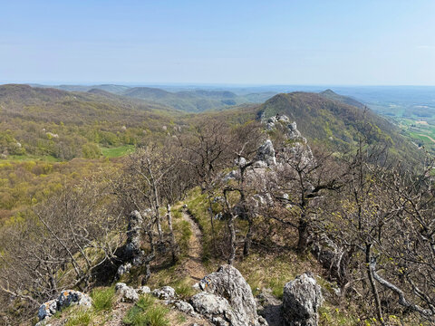 The 7 Teeth Hiking Trail on Mount Kalnik or the marked Seven Teeth Trail in the significant landscape of Kalnik, Croatia (Planinarska staza 7 zubi na planini Kalnik ili markirana staza sedam zuba)