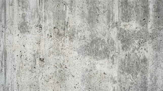 A close-up shot of a weathered concrete wall. The surface exhibits a rough, textured appearance with visible aggregate and staining.