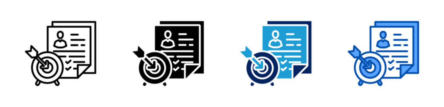 aim icon set multiple style collection