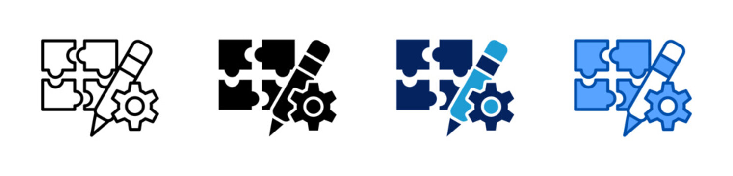 up skill icon set multiple style collection