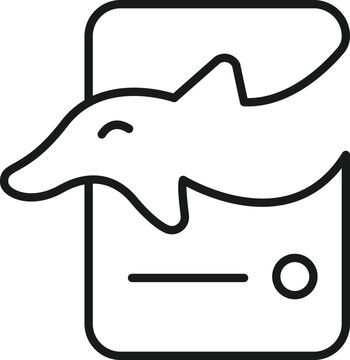 Minimalis Line Mysql Program Icon For UI UX Web 