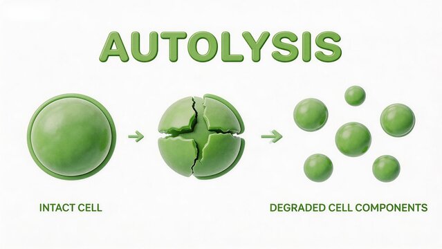 Cellular process of autolysis