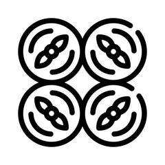 propeller line icon © notivestudios