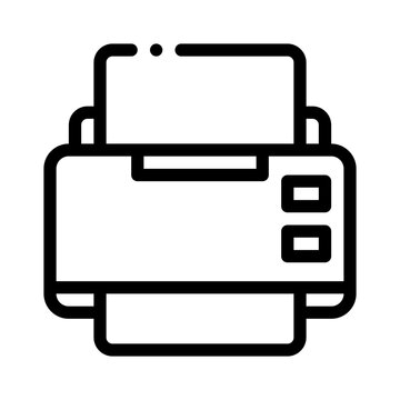 printer line icon