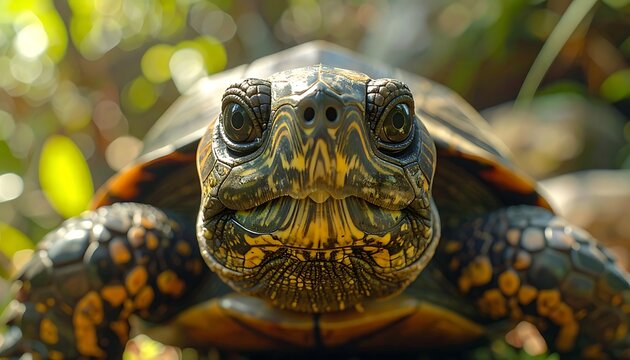 Reptile face forward