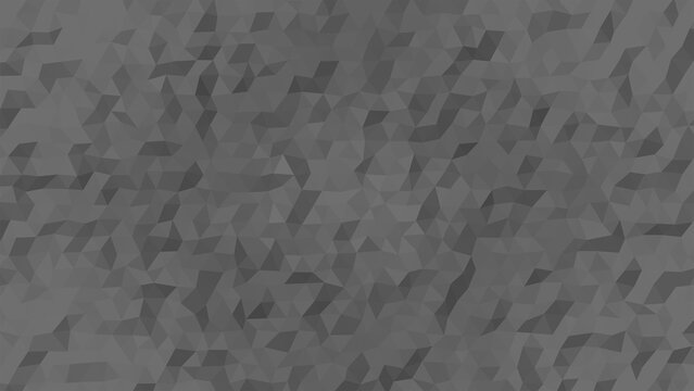 Abstract dark gray geometric pattern with low poly triangles