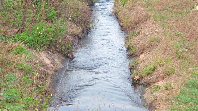 Irrigation canals, sluice gates