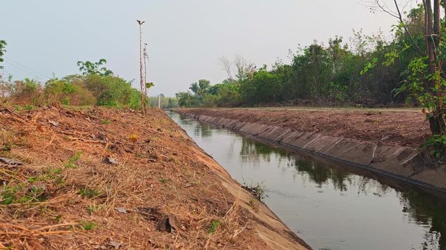 Irrigation canals, sluice gates