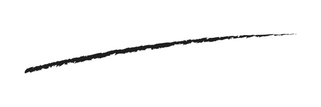 Hand drawn scribble underline line vector icon isolated on transparent background. EPS  10 .