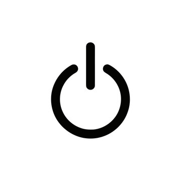 Power button symbol functions as a universal control interface for activating, deactivating, or restarting electronic devices, representing connectivity, energy management, and system startup.